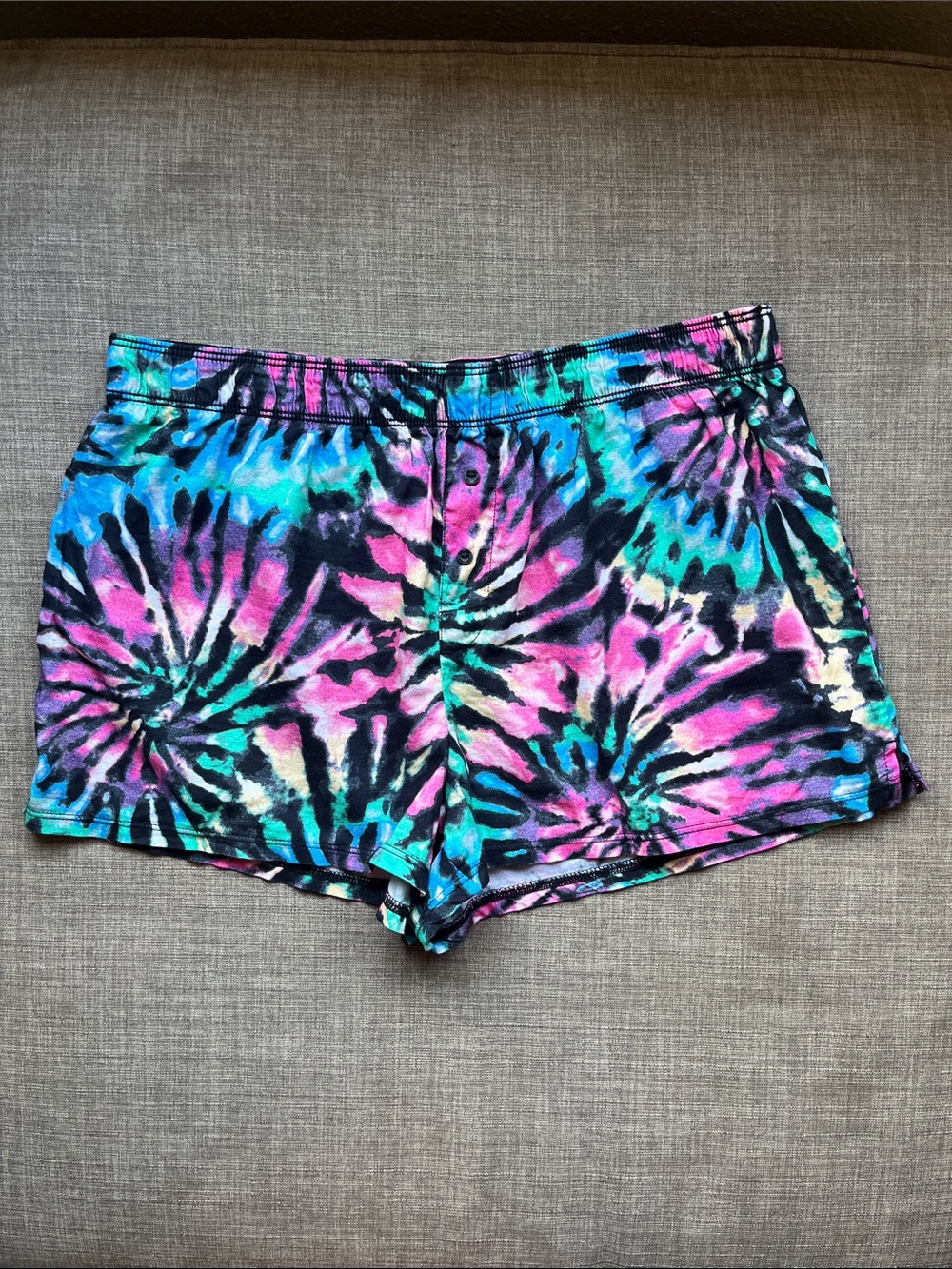 Victoria's Secret PINK Tie Dye Pull on Pajama Shorts S NWT